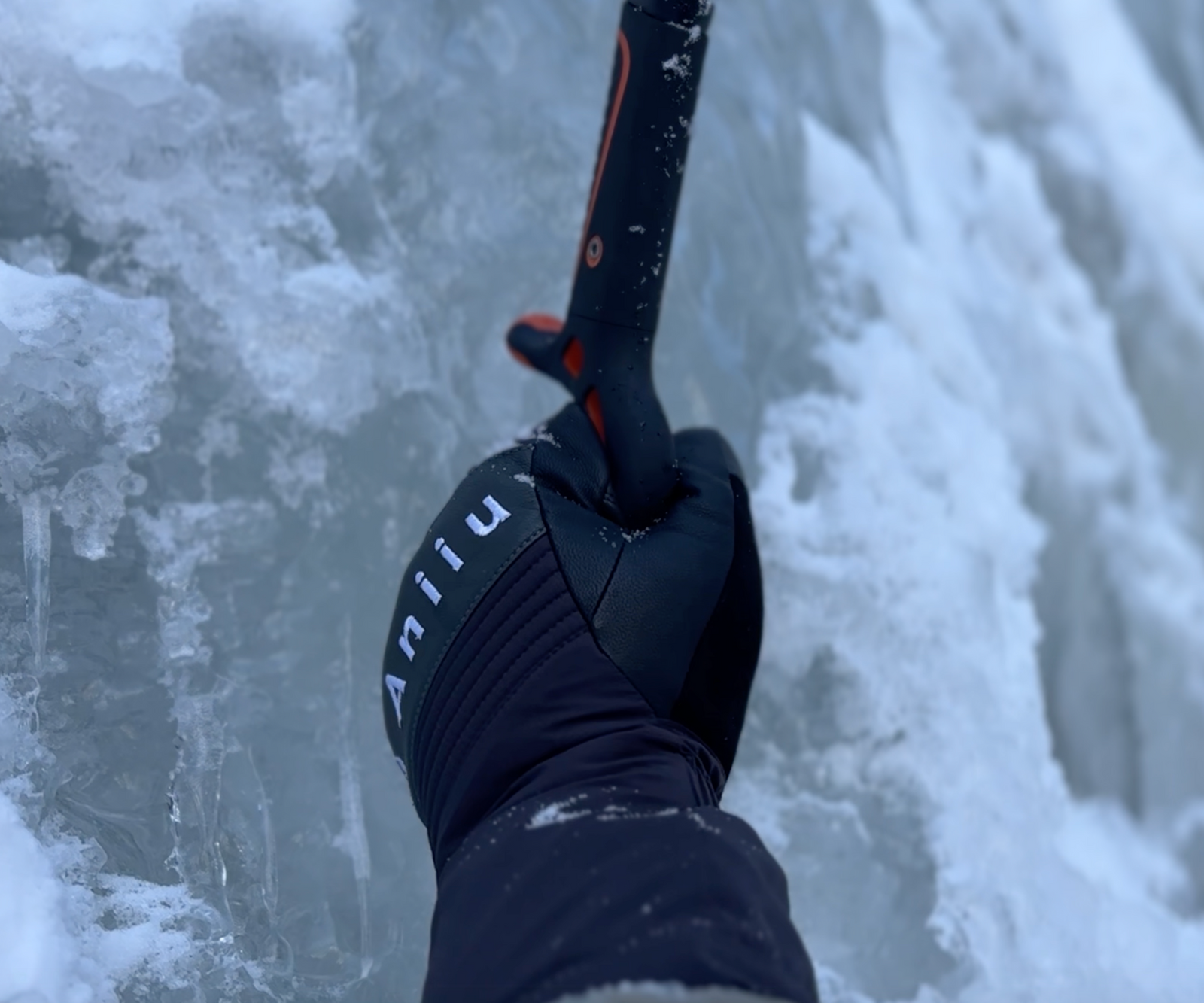 How to fit gloves for ice climbing.