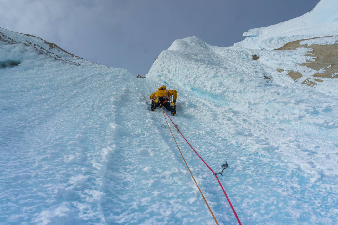 Connor Chilcott ice climbing