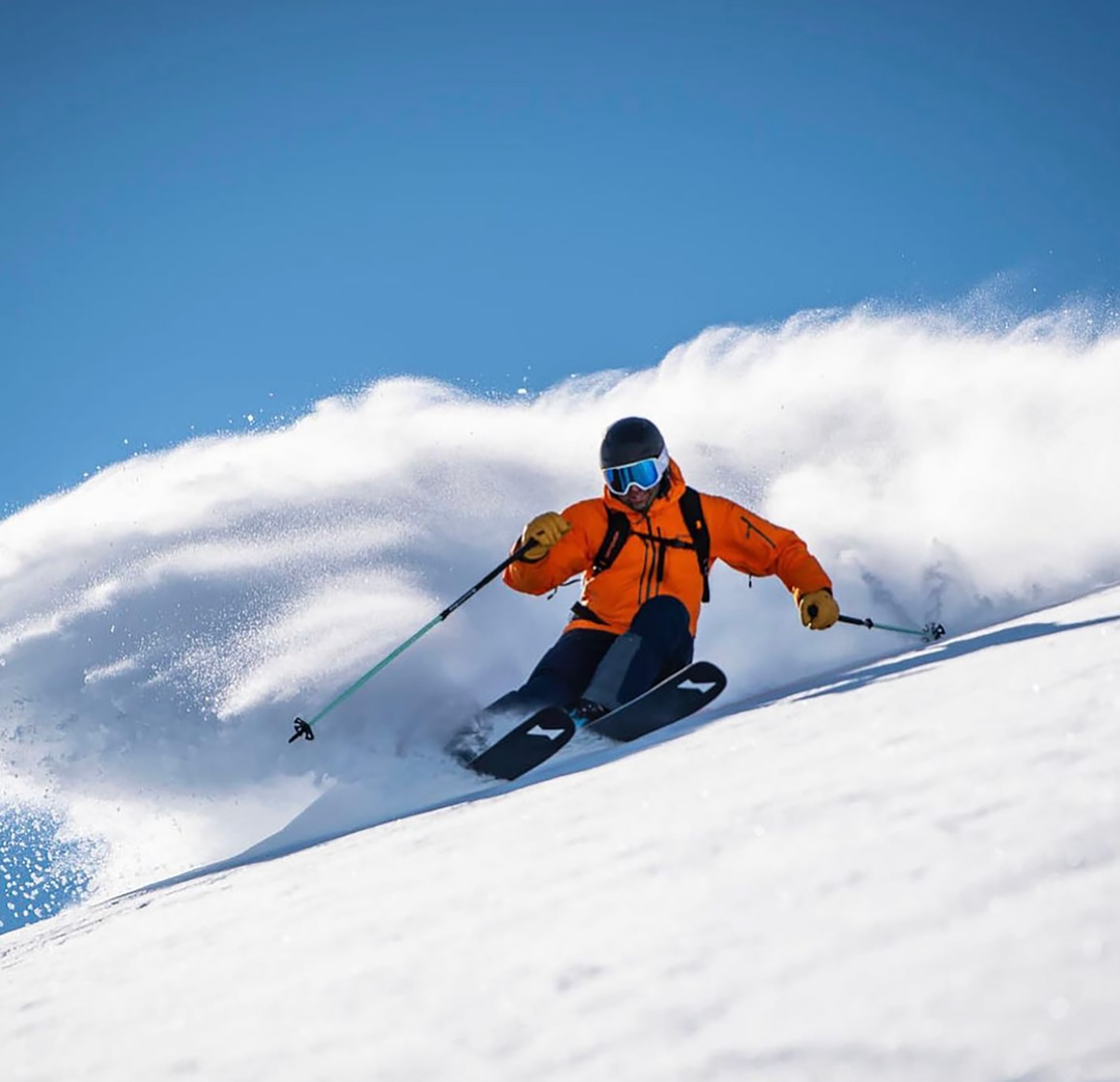 image of someone skiing
